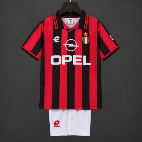 Retro Kids 96/97 AC Milan Home Jersey