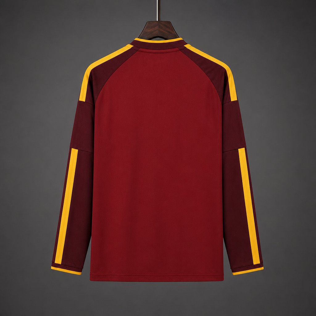 26/27 Roma Home Maroon Long Sleeve Jersey