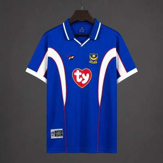 Retro 02/03 Portsmouth Home Blue Jersey